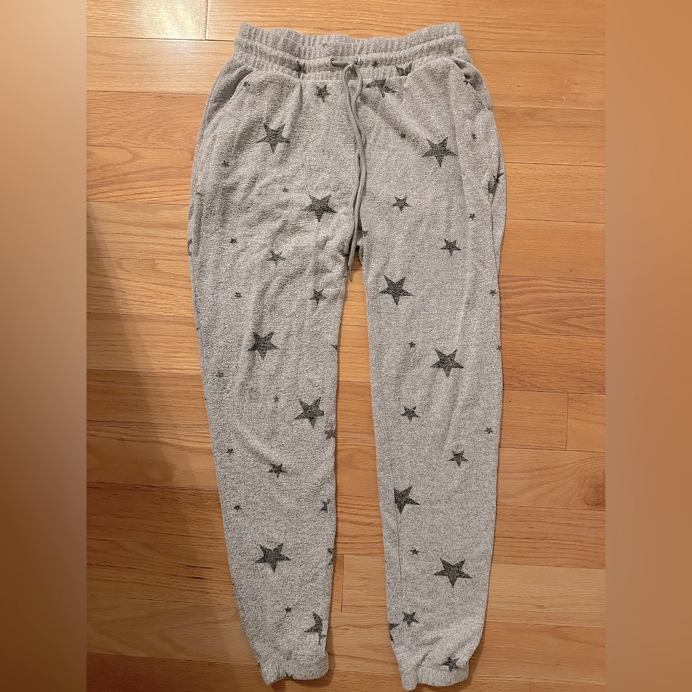 Grey and Black Star Sweatpants Size XS/S